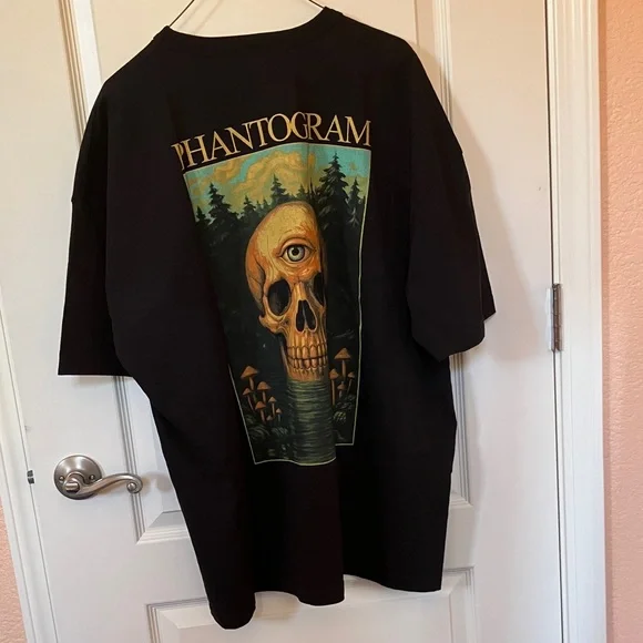 Phantogram Tee with Skull Design on the back. 2XL. NWOT. - Picture 4 of 4